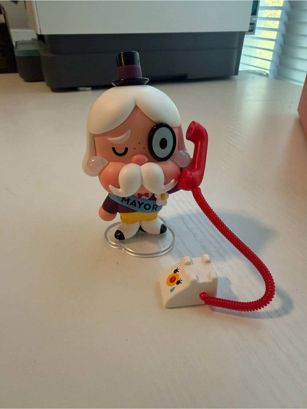 Powerpuff girls Mayor Figure Toy with Red Phone